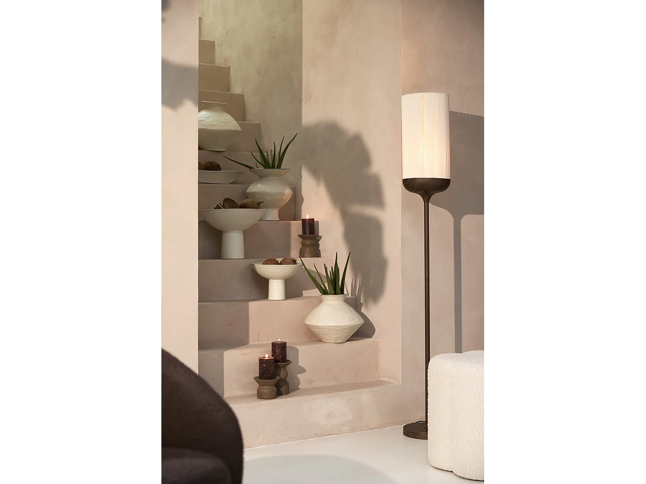 Vase BEATO - Ø34x27,5cm - Blanc