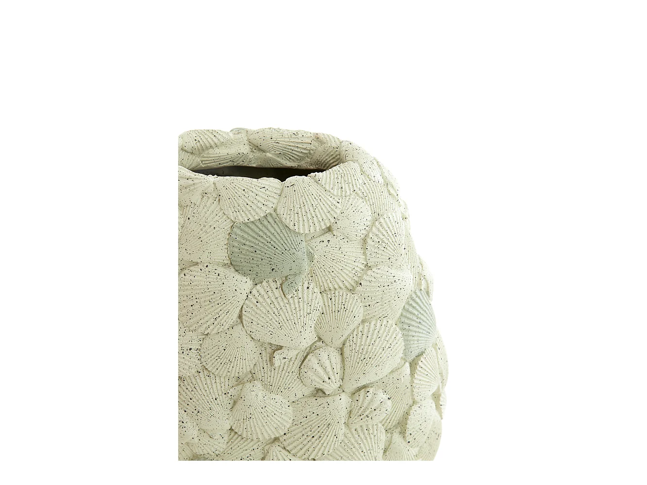 Vase SHELL - 31,5x19,5x40cm - Blanc