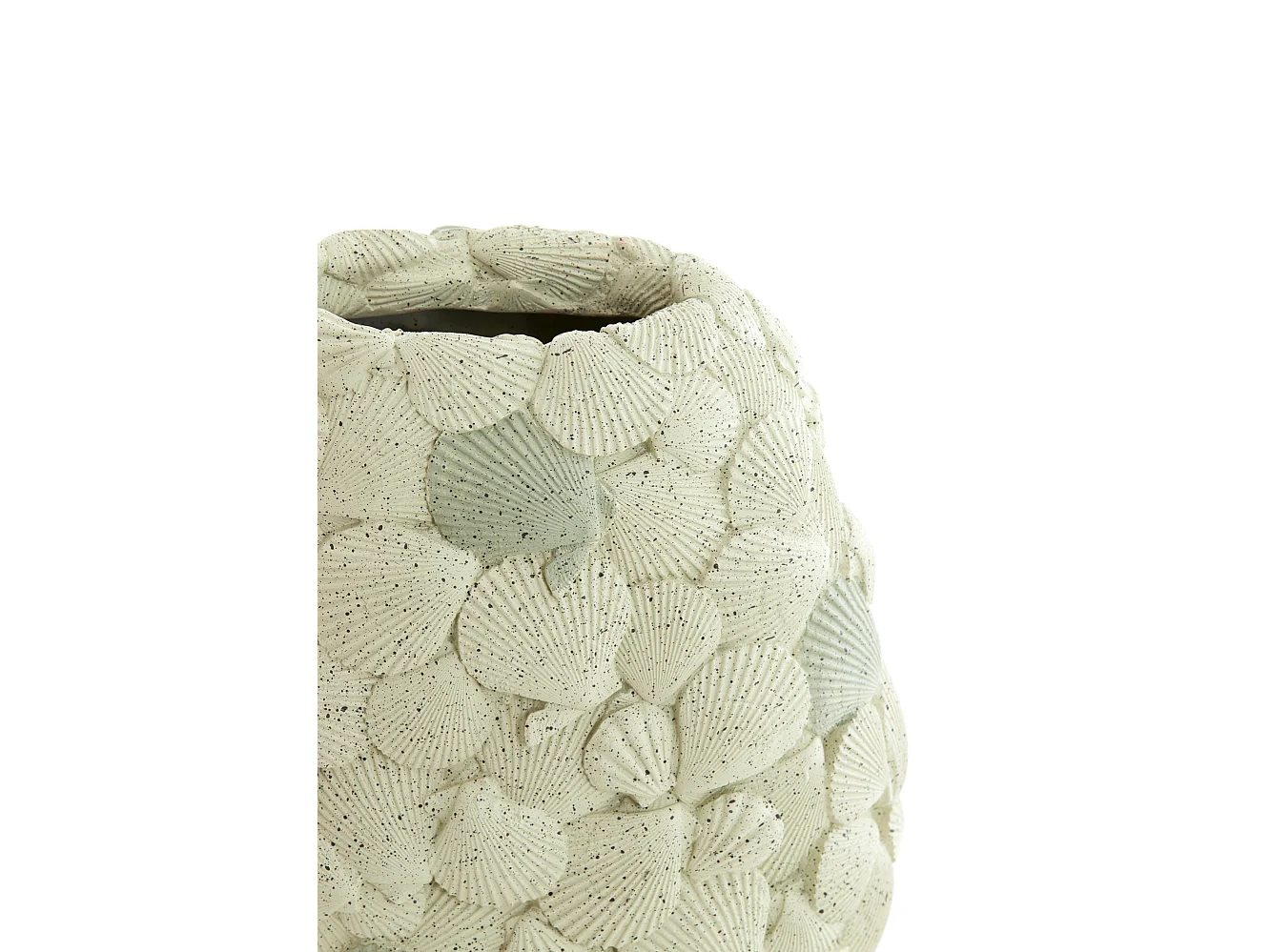 Vase SHELL - 31,5x19,5x40cm - Blanc