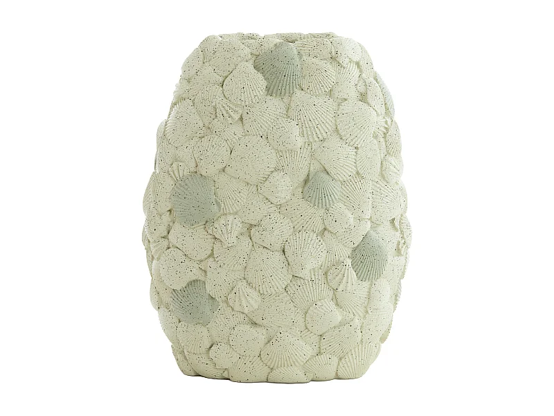 Vase SHELL - 31,5x19,5x40cm - Blanc
