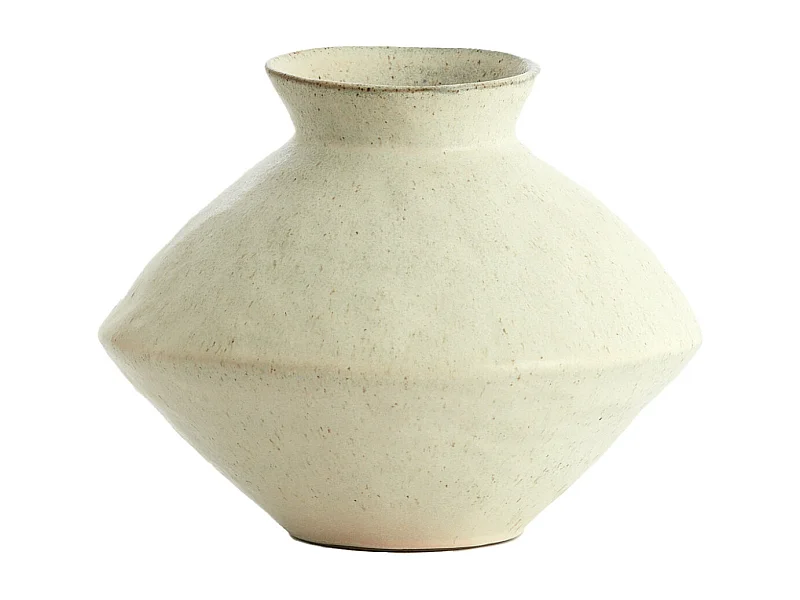 Vase BEATO - Ø30x23cm - Blanc