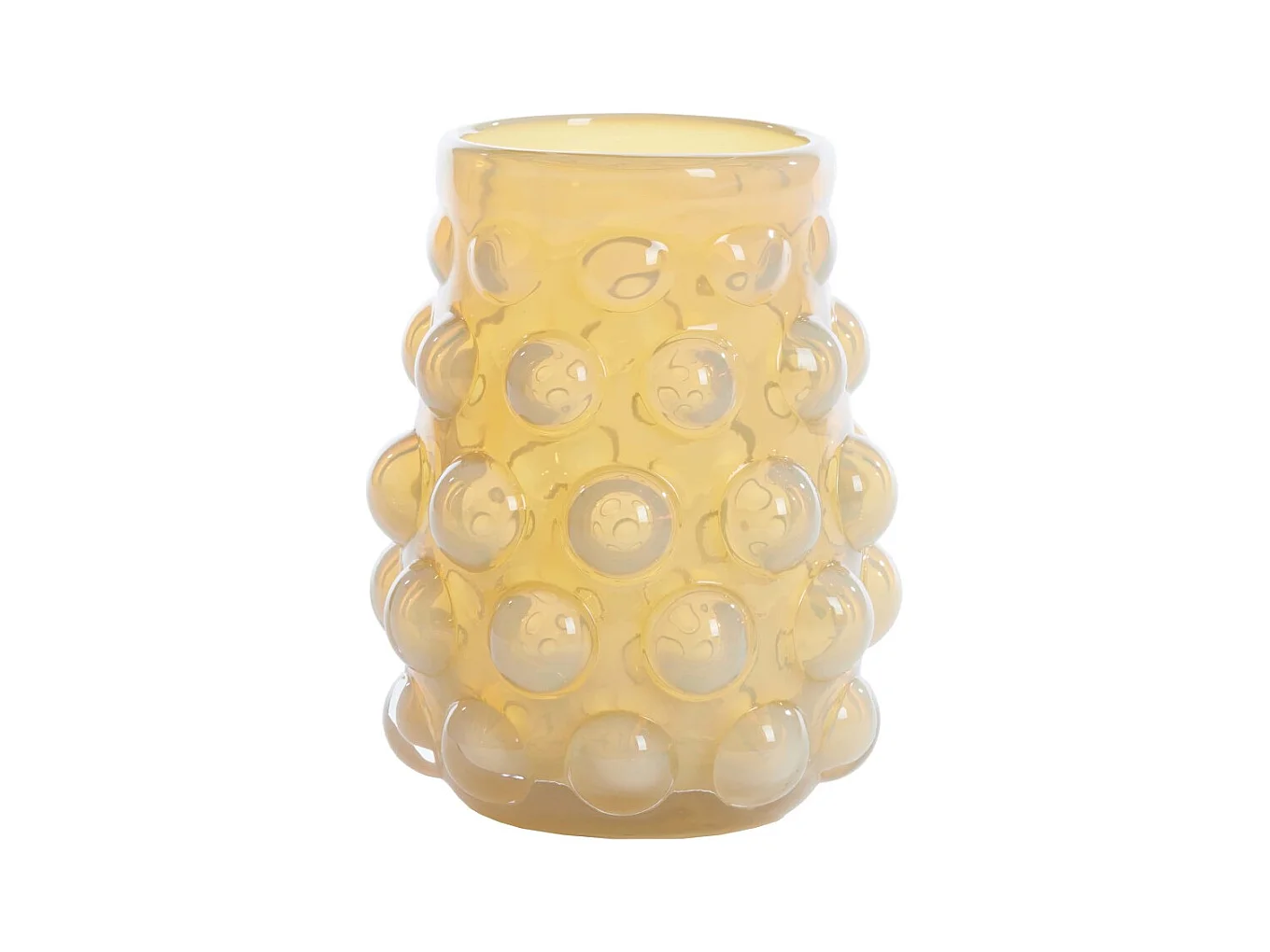 Vase HAROA - Ø15,5x19cm - Jaune