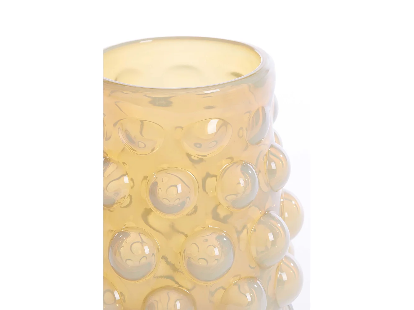 Vase HAROA - Ø15,5x19cm - Jaune