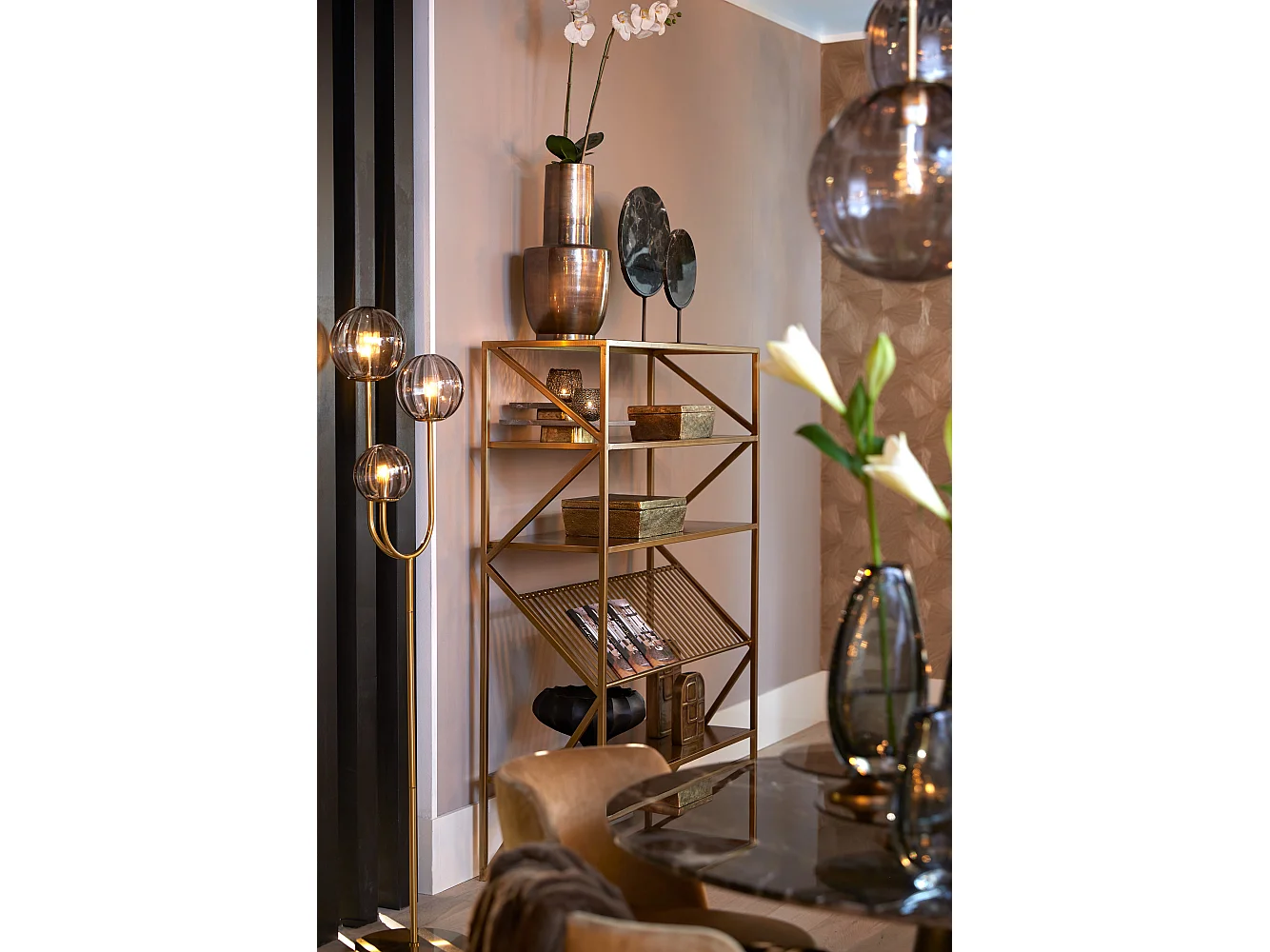 Vase DATUH - Ø29x55cm - Bronze