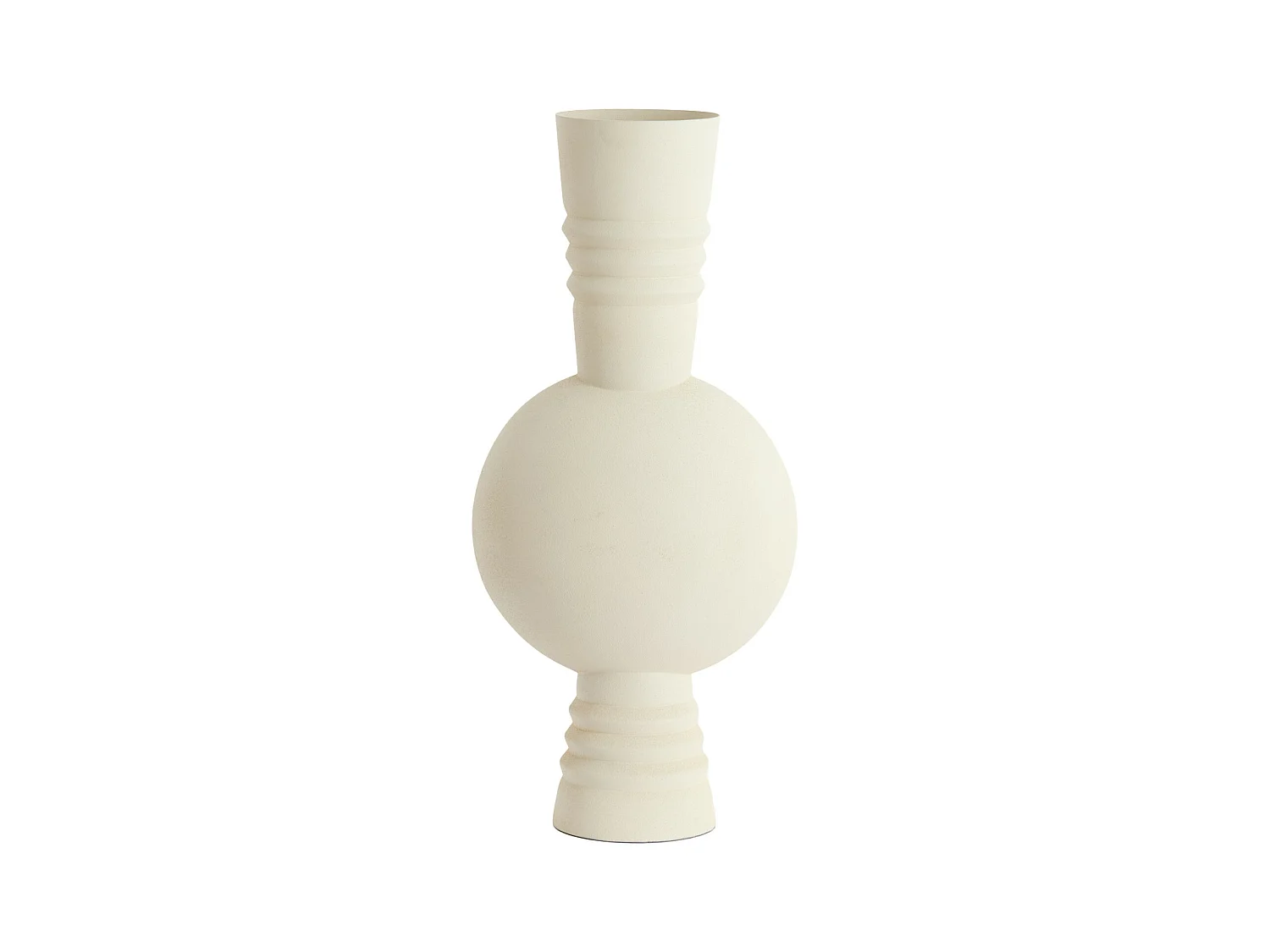 Vase KAVANSI - Ø18x54,5cm - Blanc