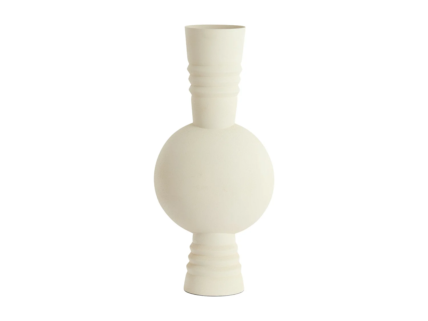 Vase KAVANSI - Ø18x54,5cm - Blanc