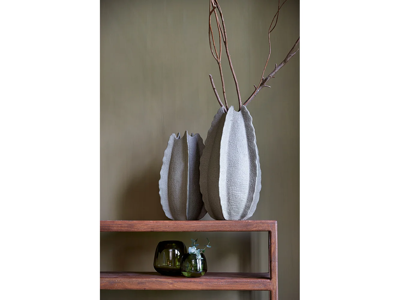 Vase KELAPA - Ø31x53cm - Vert