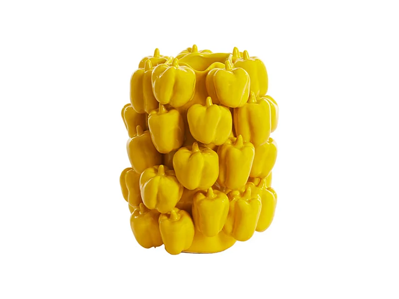 Vase BELLPEPPER - 23,5x23x32,5cm - Gelb