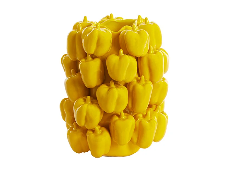 Vase BELLPEPPER - 23,5 x 23 x 32,5 cm - Jaune
