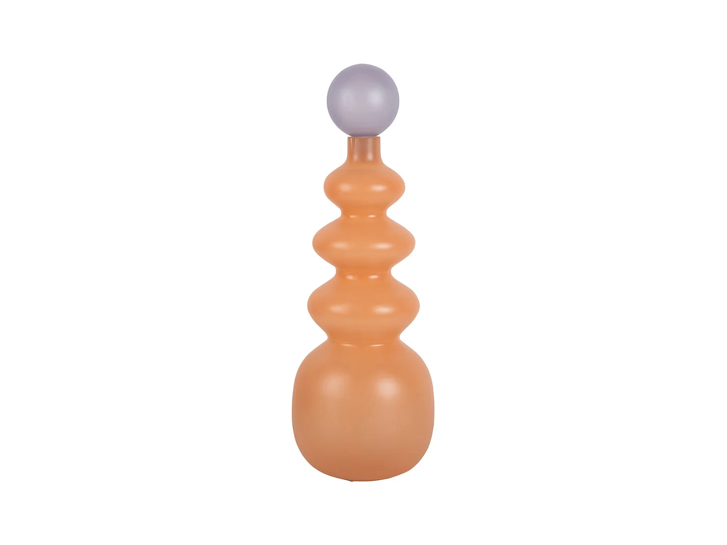 Vase Alegre Anillo Grand - Orange pêche et violet doux