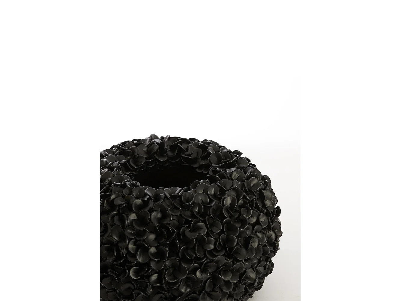 Jarrón PHYLIA - Ø38x23cm - Negro
