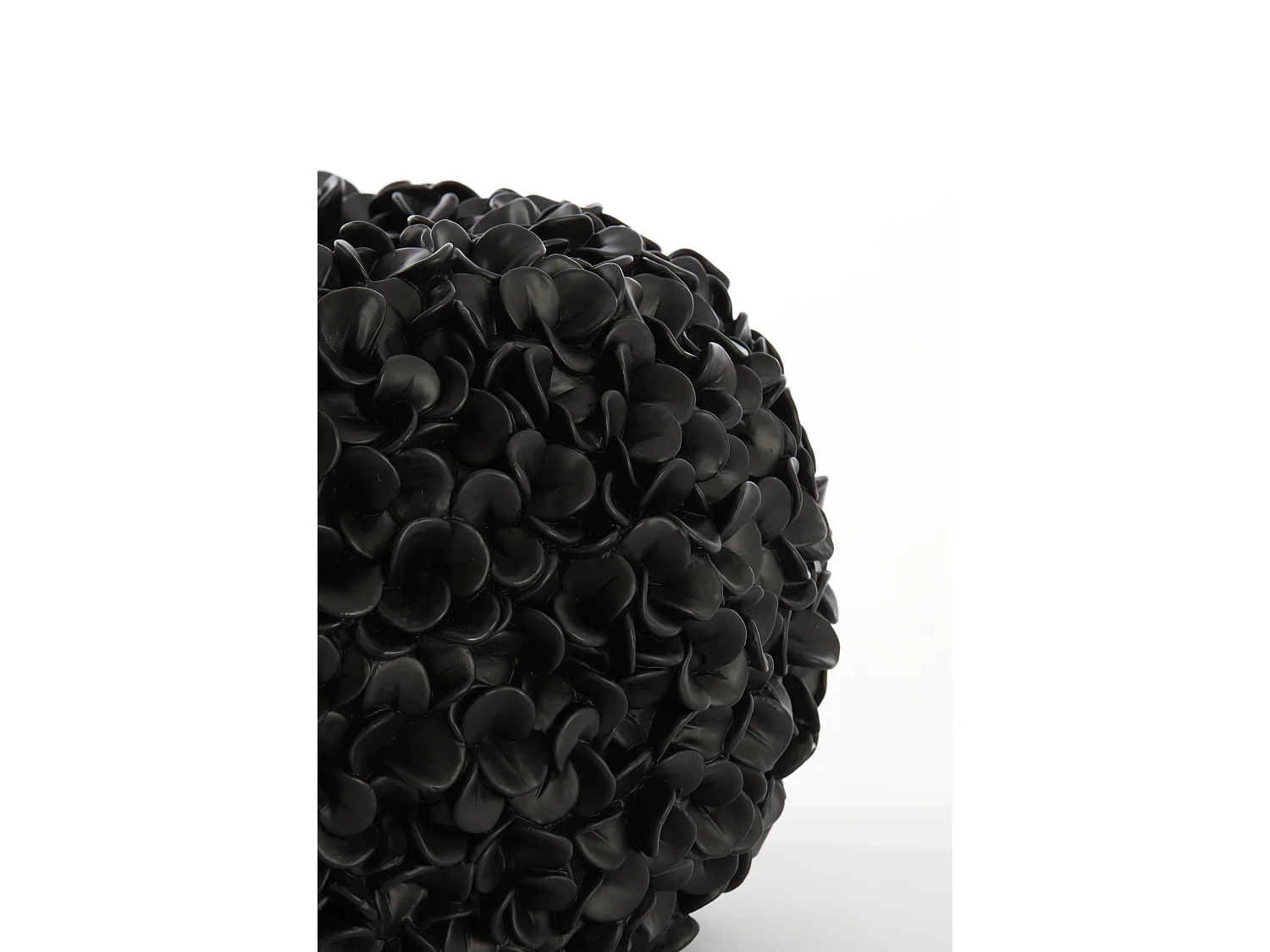 Jarrón PHYLIA - Ø38x23cm - Negro