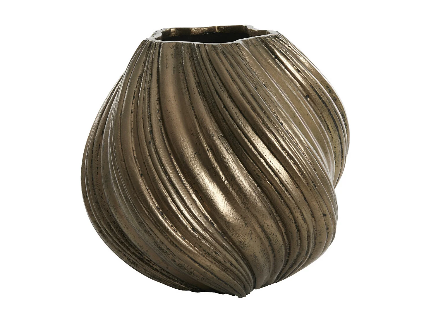 Vase YATUNG - Ø52x48cm - Bronze