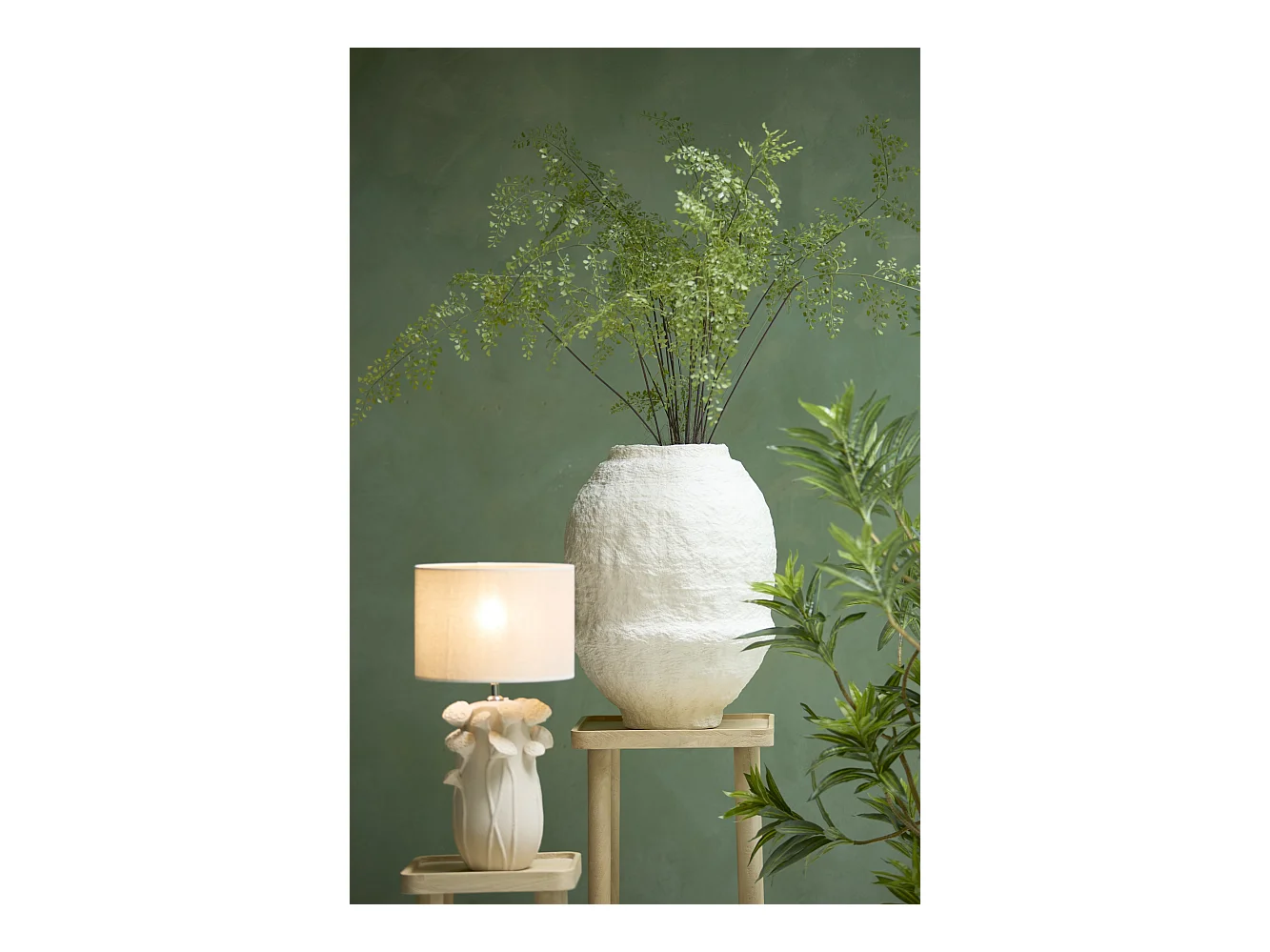 Vase LEANO - Ø45x60cm - Blanc