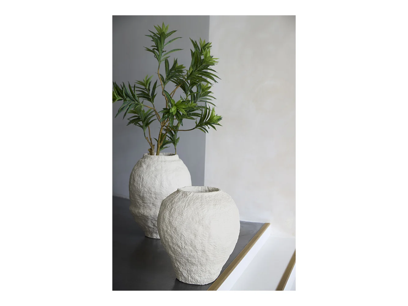 Vase LEANO - Ø45x60cm - Blanc