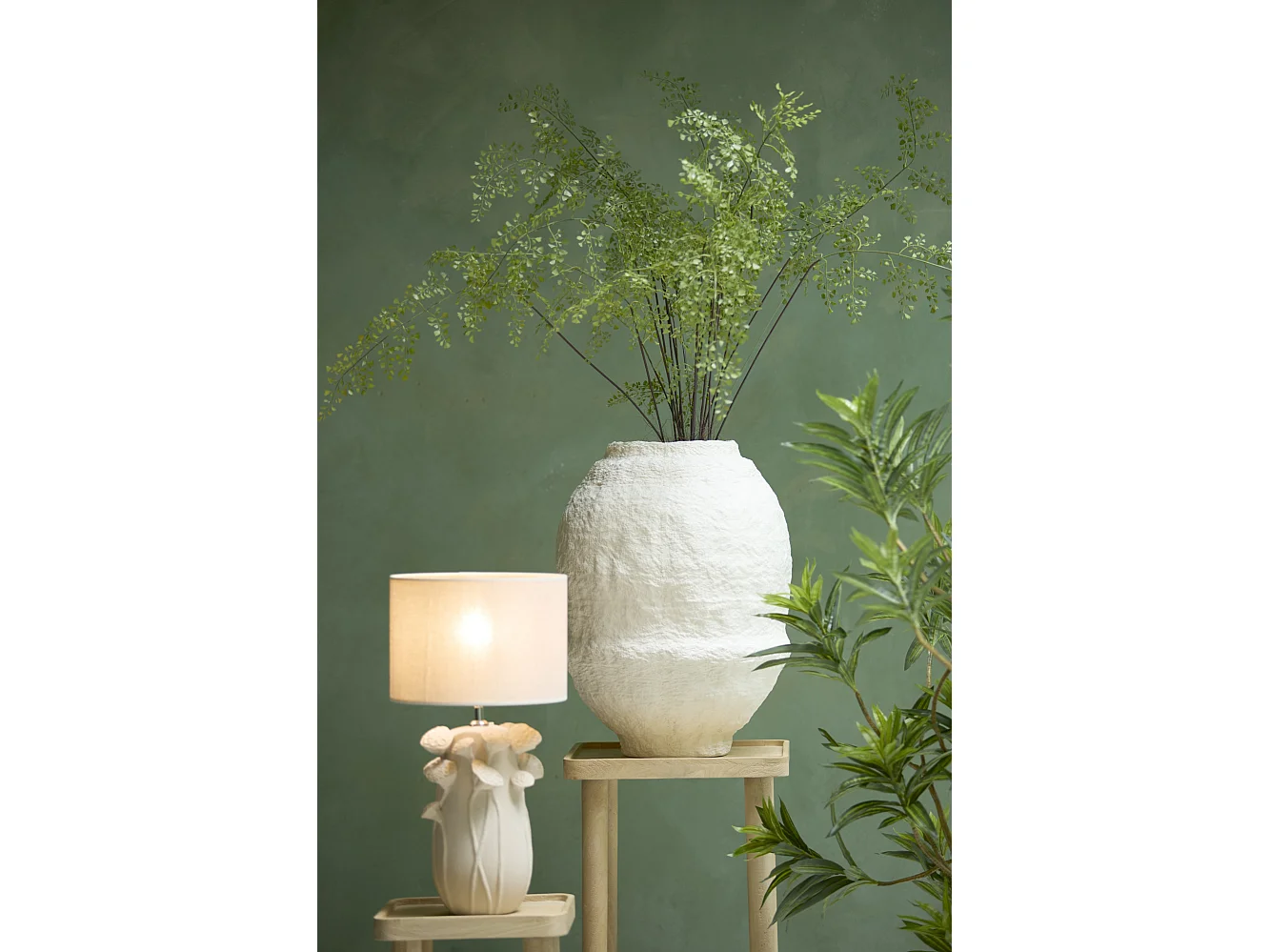 Vase LEANO - Ø45x60cm - Blanc