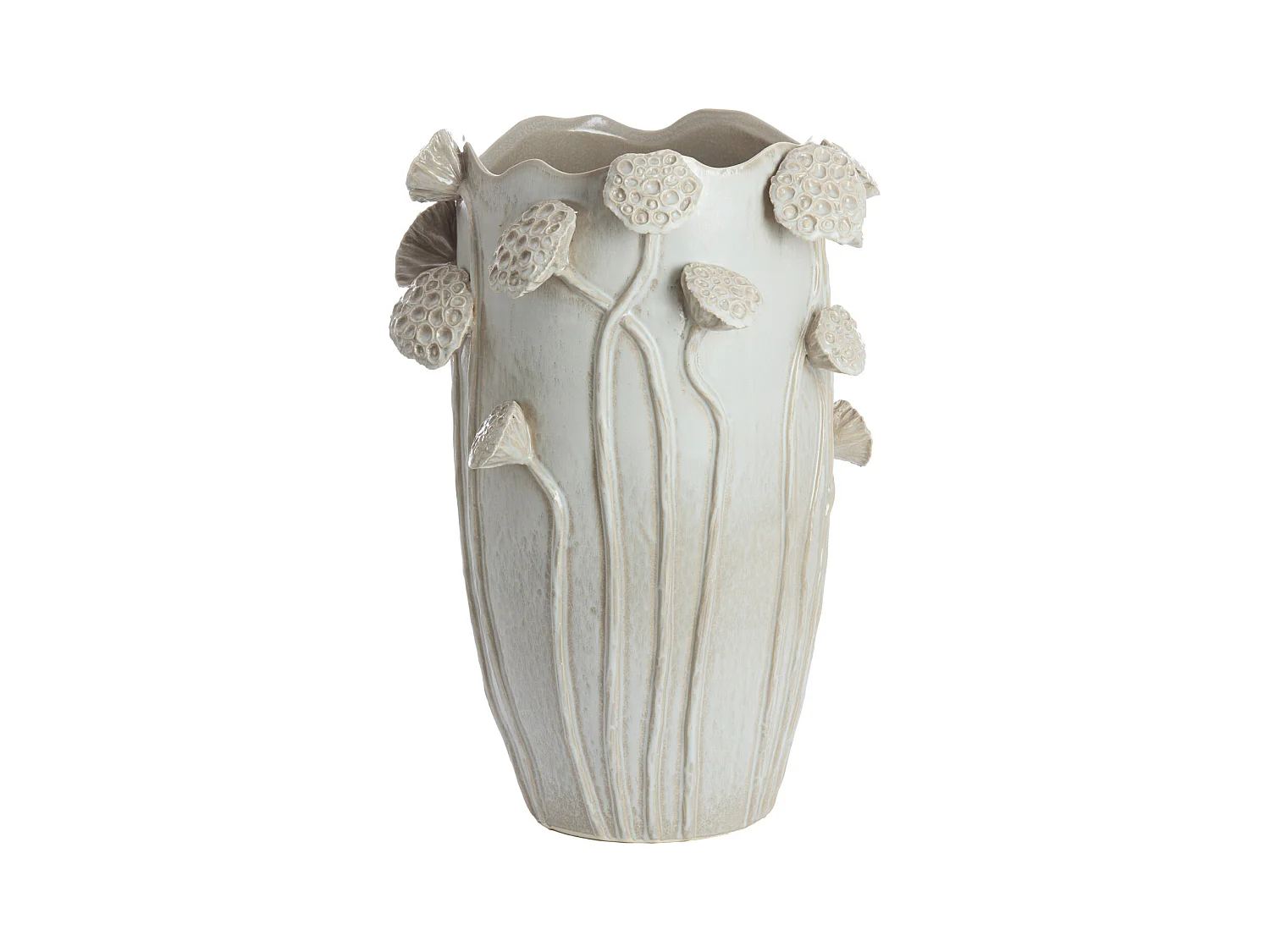 Vase LAVCI - 35,5x35x51cm - Gris