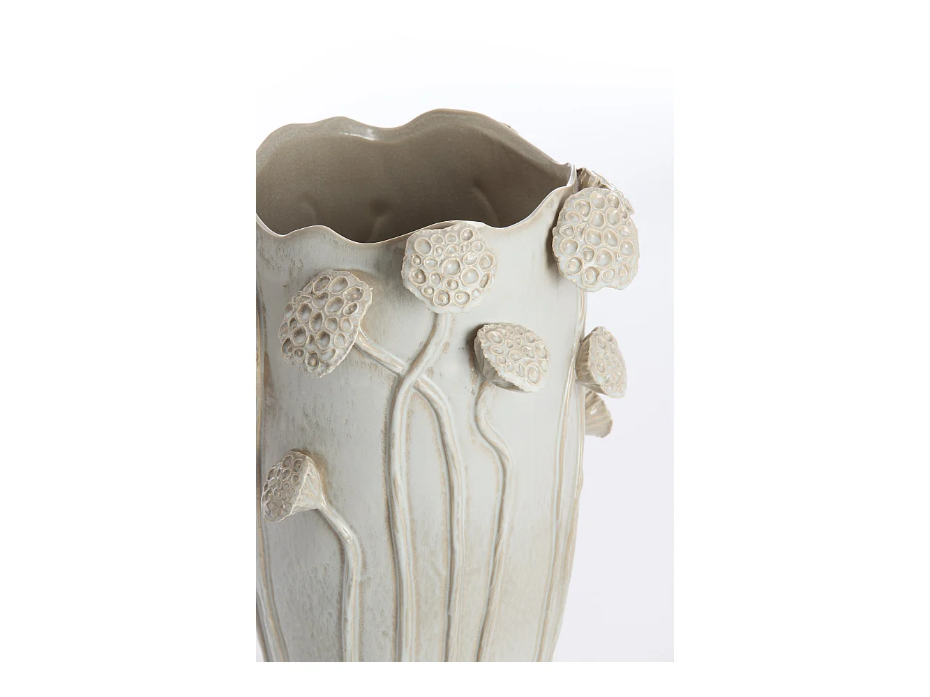 Vase LAVCI - 35,5x35x51cm - Gris