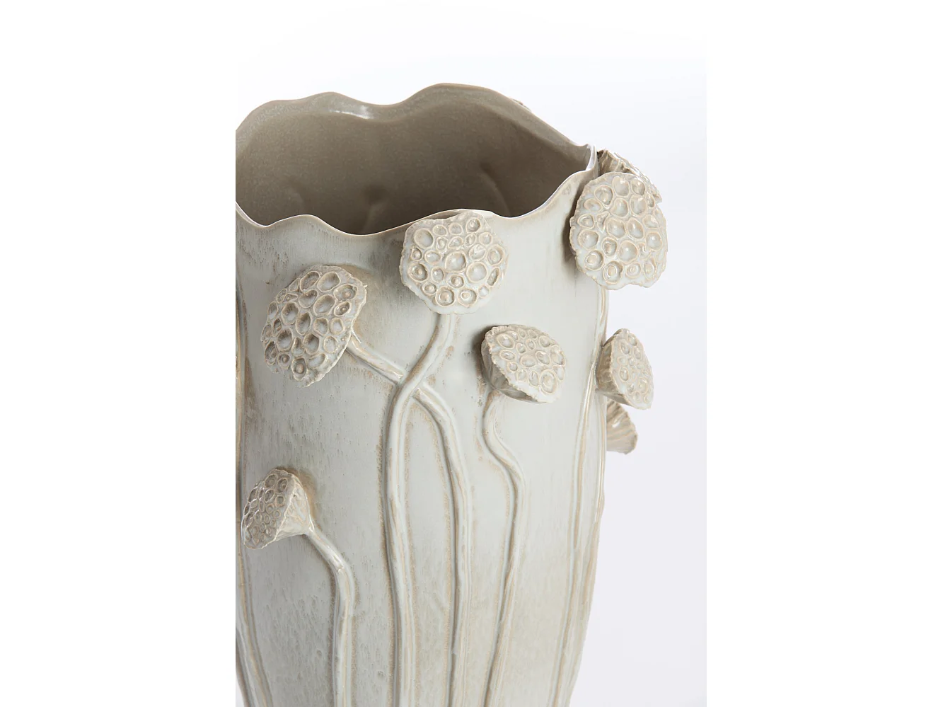 Vase LAVCI - 35,5x35x51cm - Gris