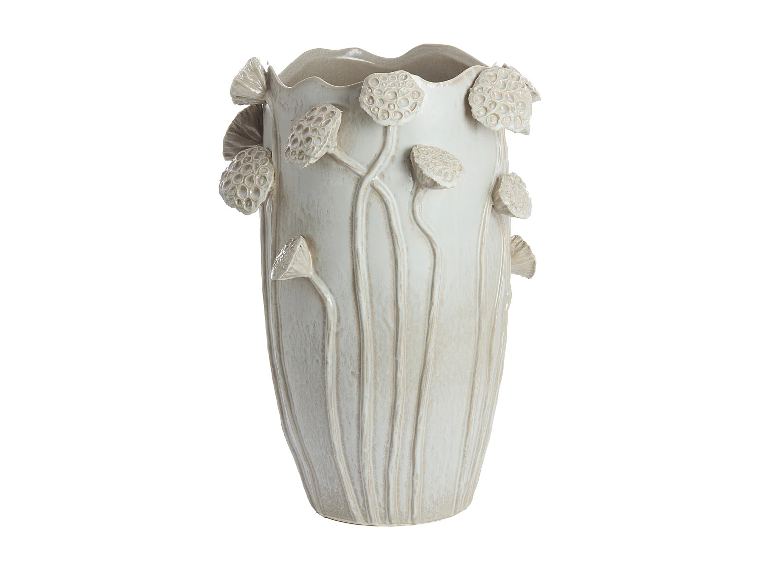 Vase LAVCI - 35,5x35x51cm - Gris