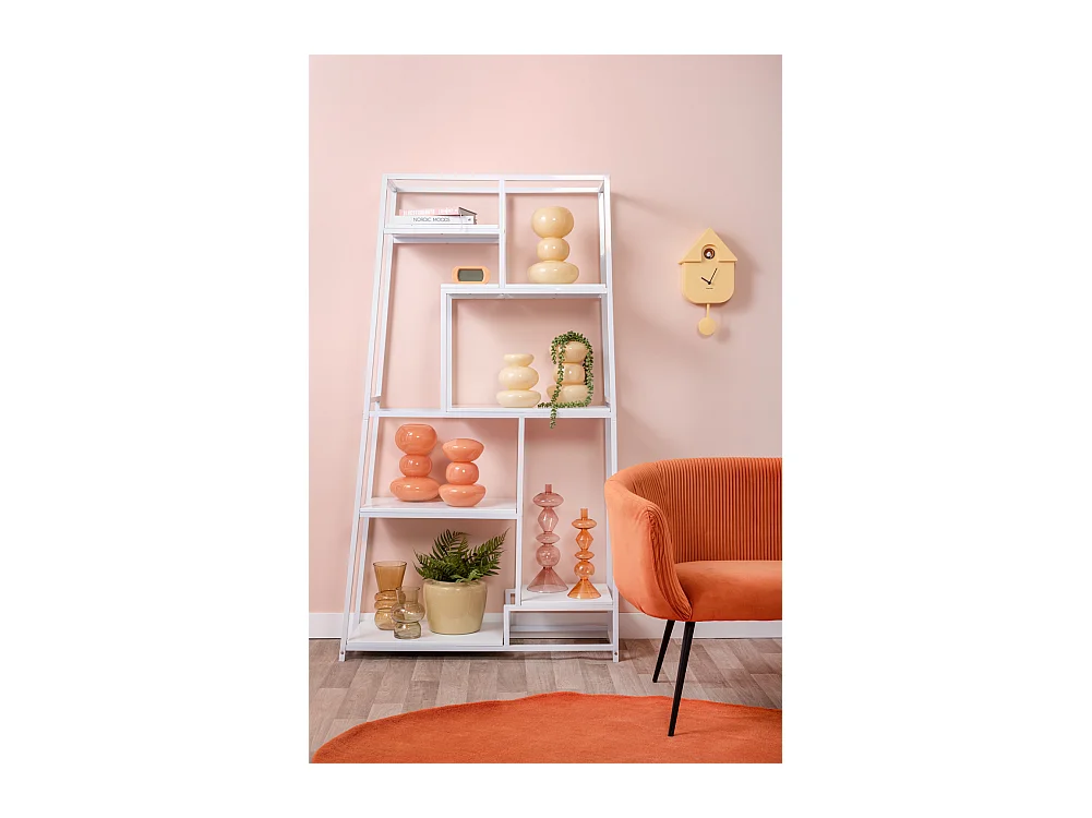 Vase Bubbles Glas Groß - Zartes Gelb