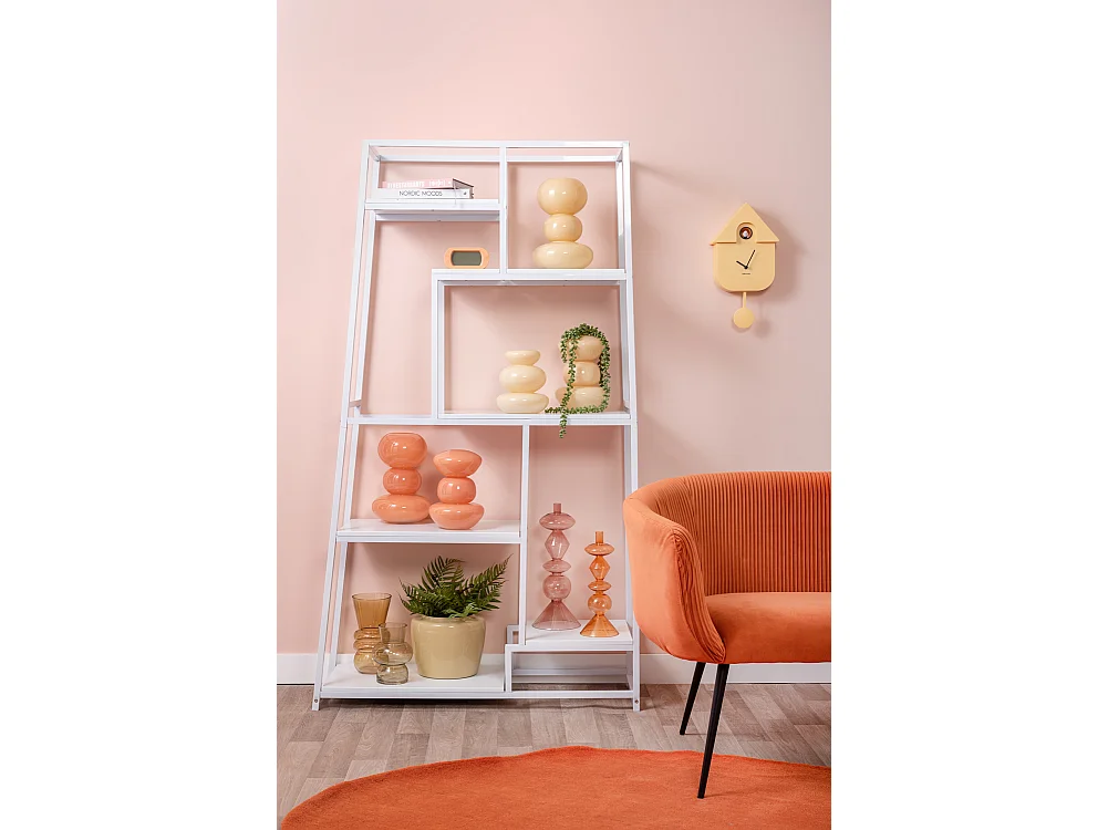 Vase Bulles en Verre Grand - Jaune Doux