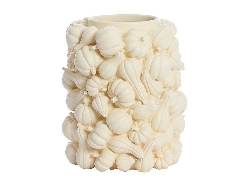 Vase CITROUILLE - Ø27,5x33cm - Blanc