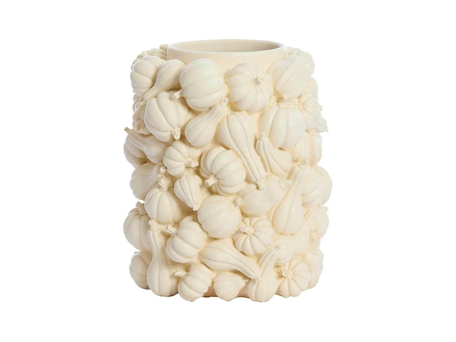 Vase CITROUILLE - Ø27,5x33cm - Blanc