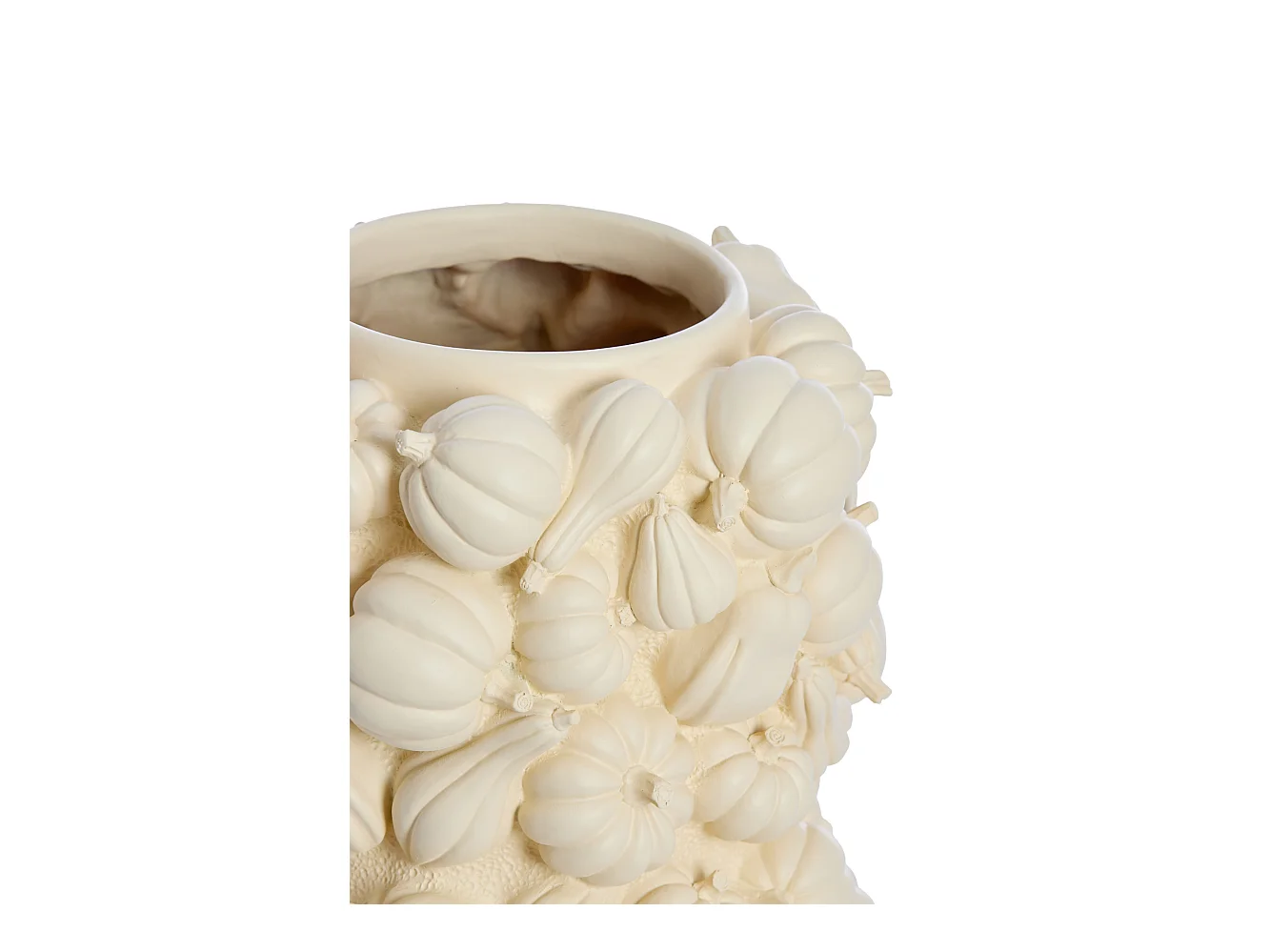 Vase CITROUILLE - Ø27,5x33cm - Blanc