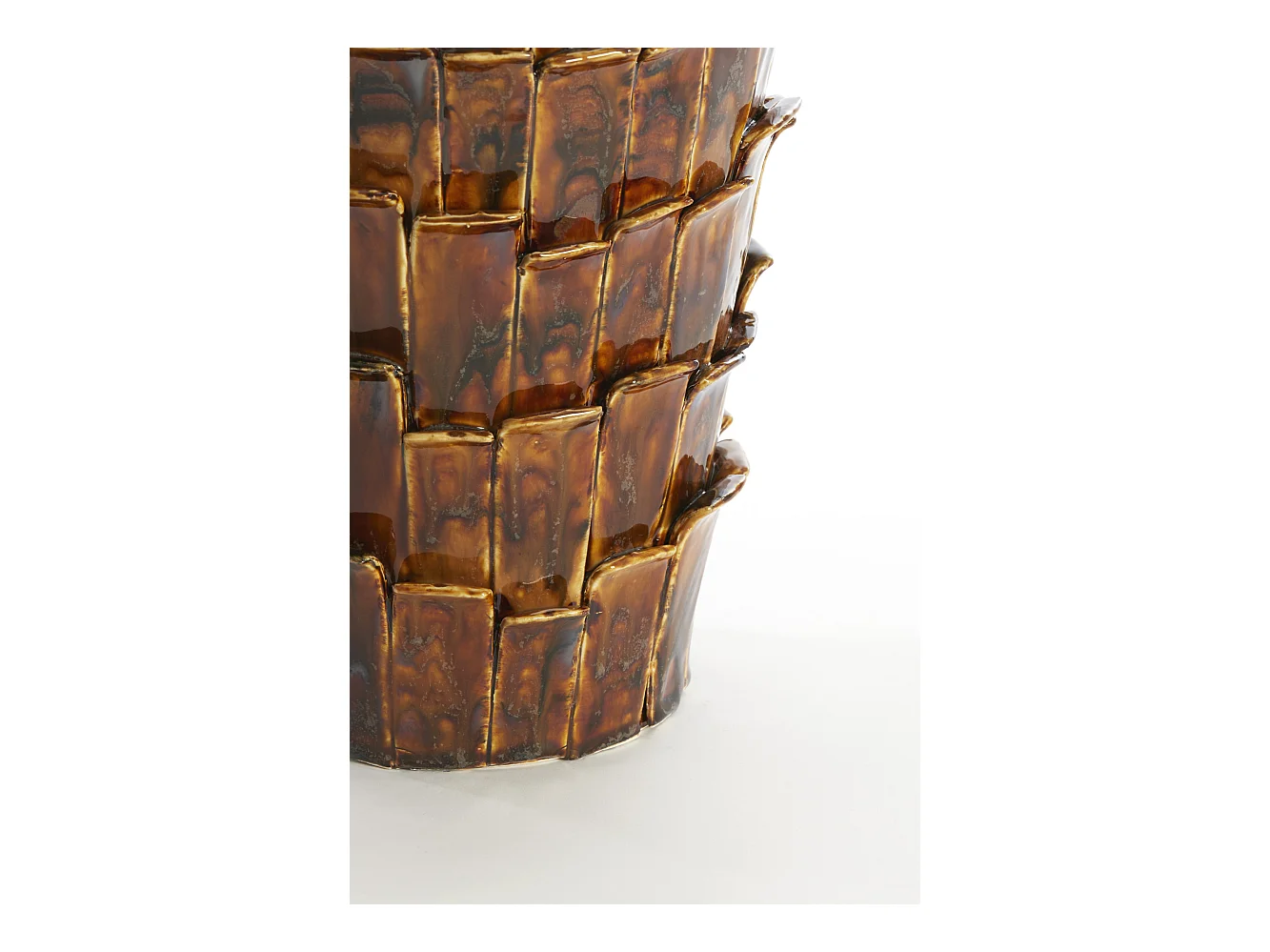 Vase BANYA - 27,5x27x34cm - Marron