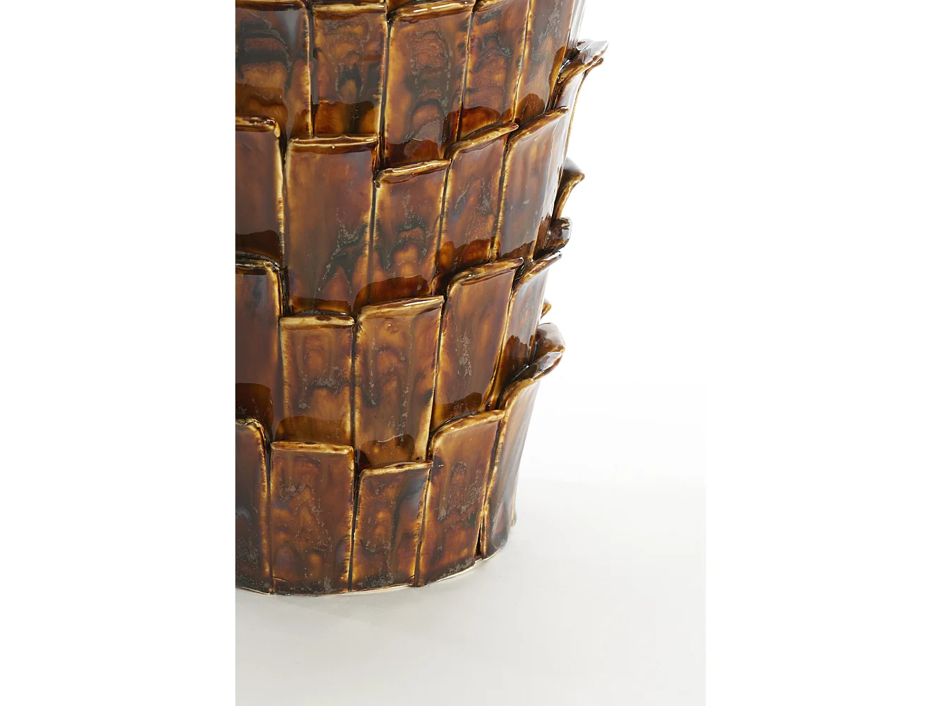 Vase BANYA - 27,5x27x34cm - Marron