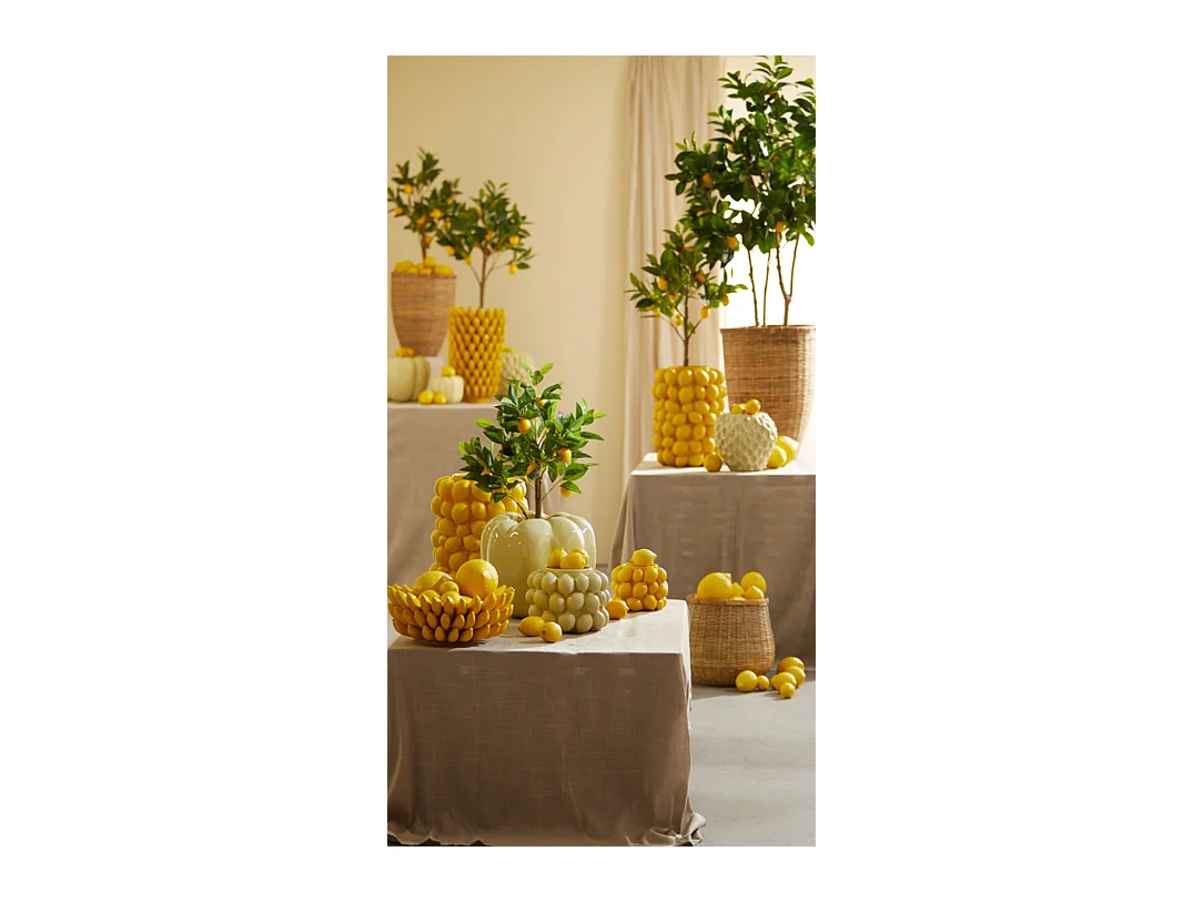 Vase CITRON - Ø31x41cm - Jaune