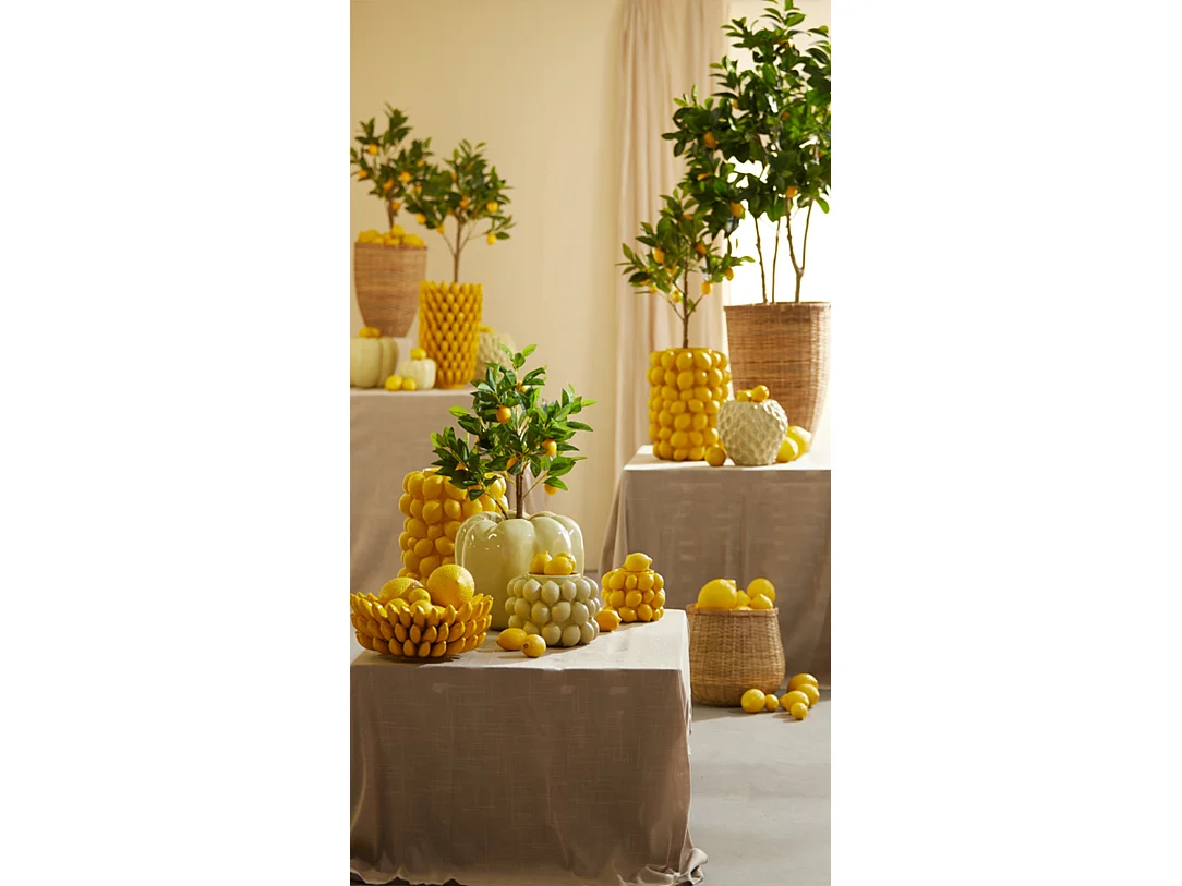 Vase CITRON - Ø31x41cm - Jaune