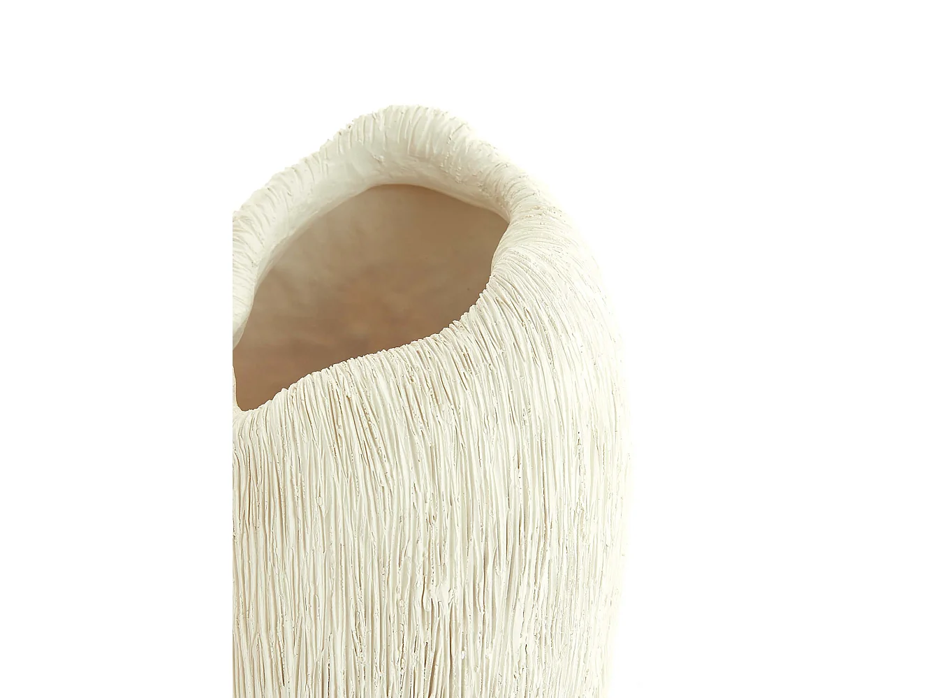 Vase DENISA - 21,5x20,5x36,5cm - Blanc