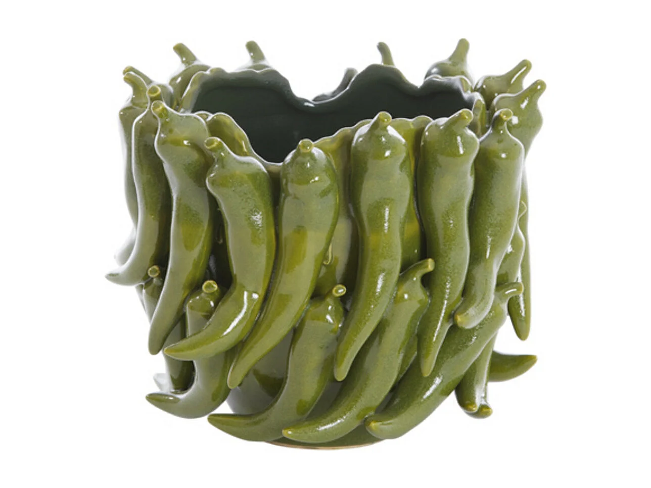 Jarrón PEPPER - 25,5x24,5x20,5cm - Verde