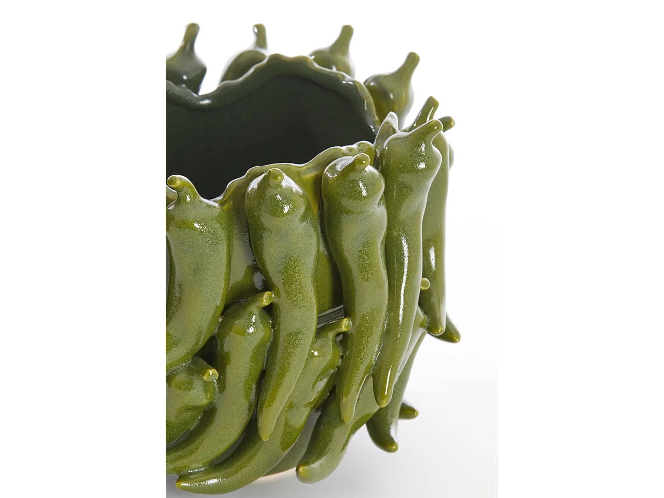 Jarrón PEPPER - 25,5x24,5x20,5cm - Verde