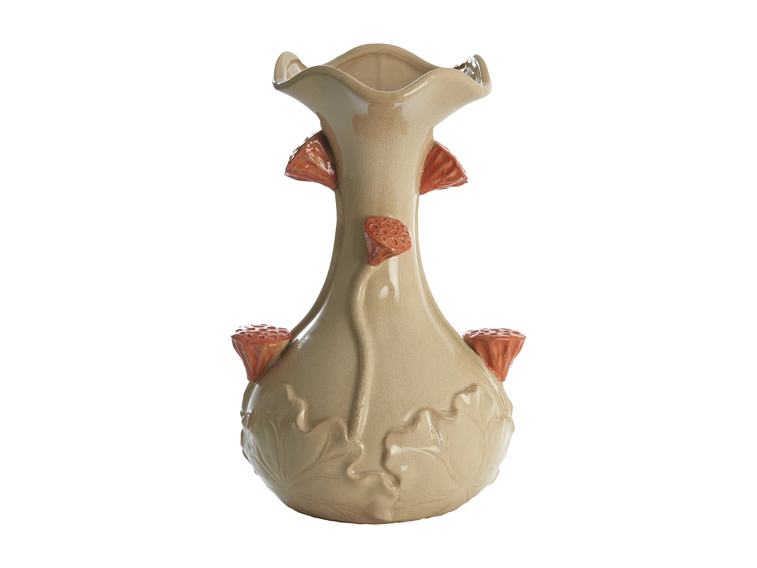 Vase ODALI - Ø24x40cm - Blanc