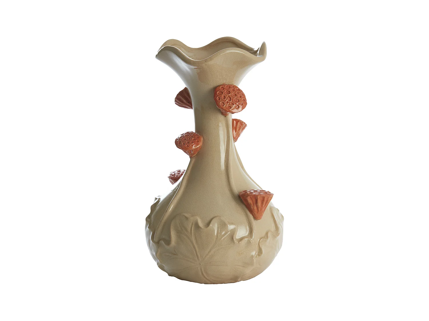 Vase ODALI - Ø24x40cm - Blanc