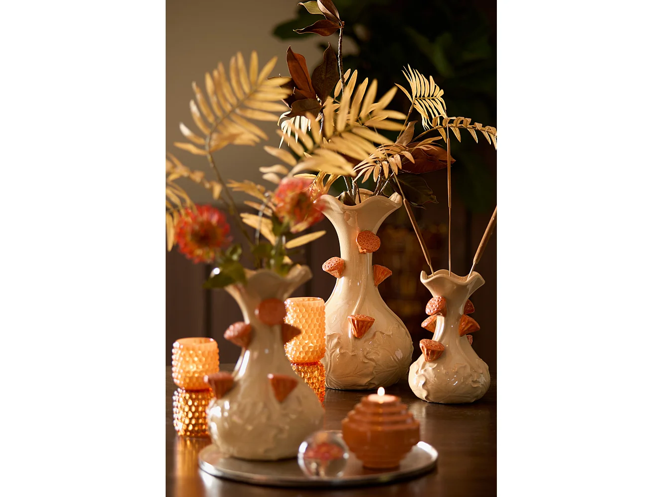 Vaas ODALI - Ø24x40cm - Wit