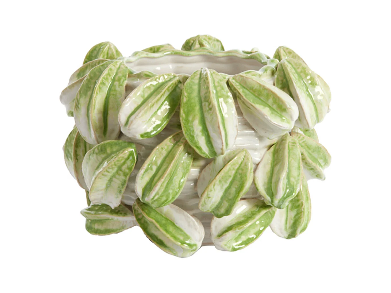 Vase CARAMBOLA - 33,5x33x23cm - Blanc