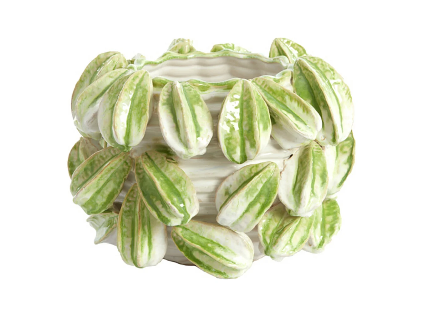 Vase CARAMBOLA - 33,5x33x23cm - Blanc