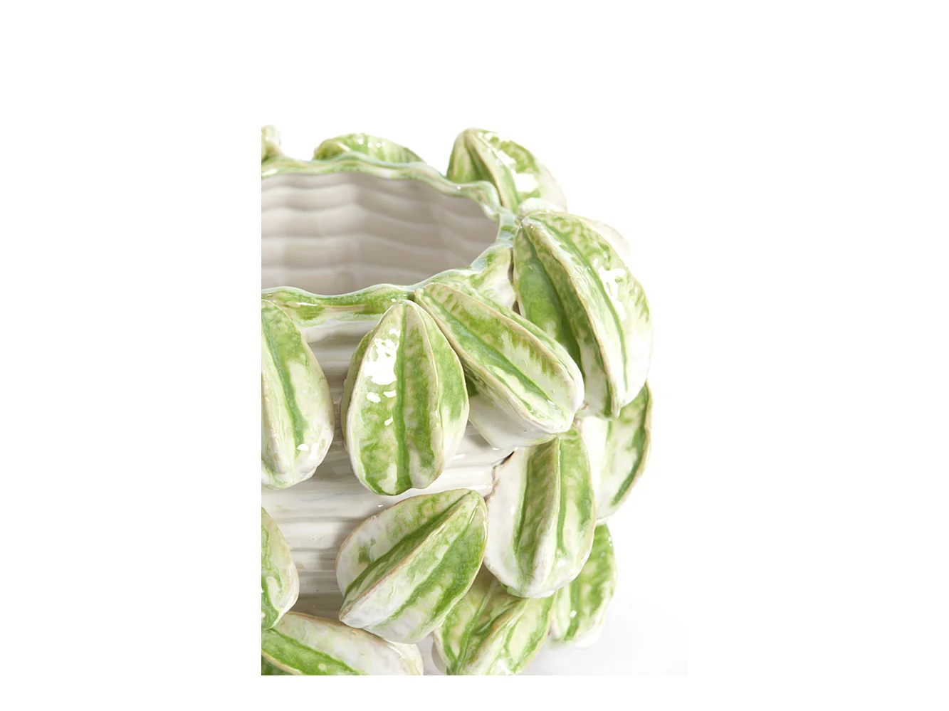 Vase CARAMBOLA - 33,5x33x23cm - Blanc