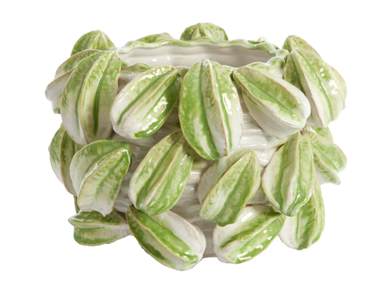 Vase CARAMBOLA - 33,5x33x23cm - Blanc