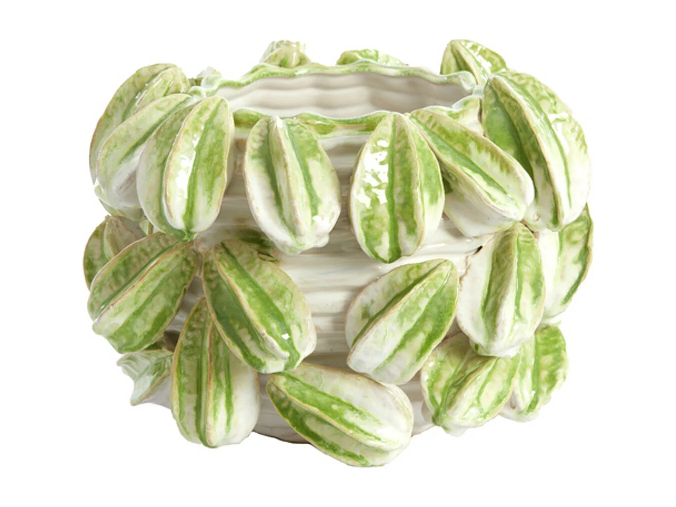 Vase CARAMBOLA - 33,5x33x23cm - Blanc