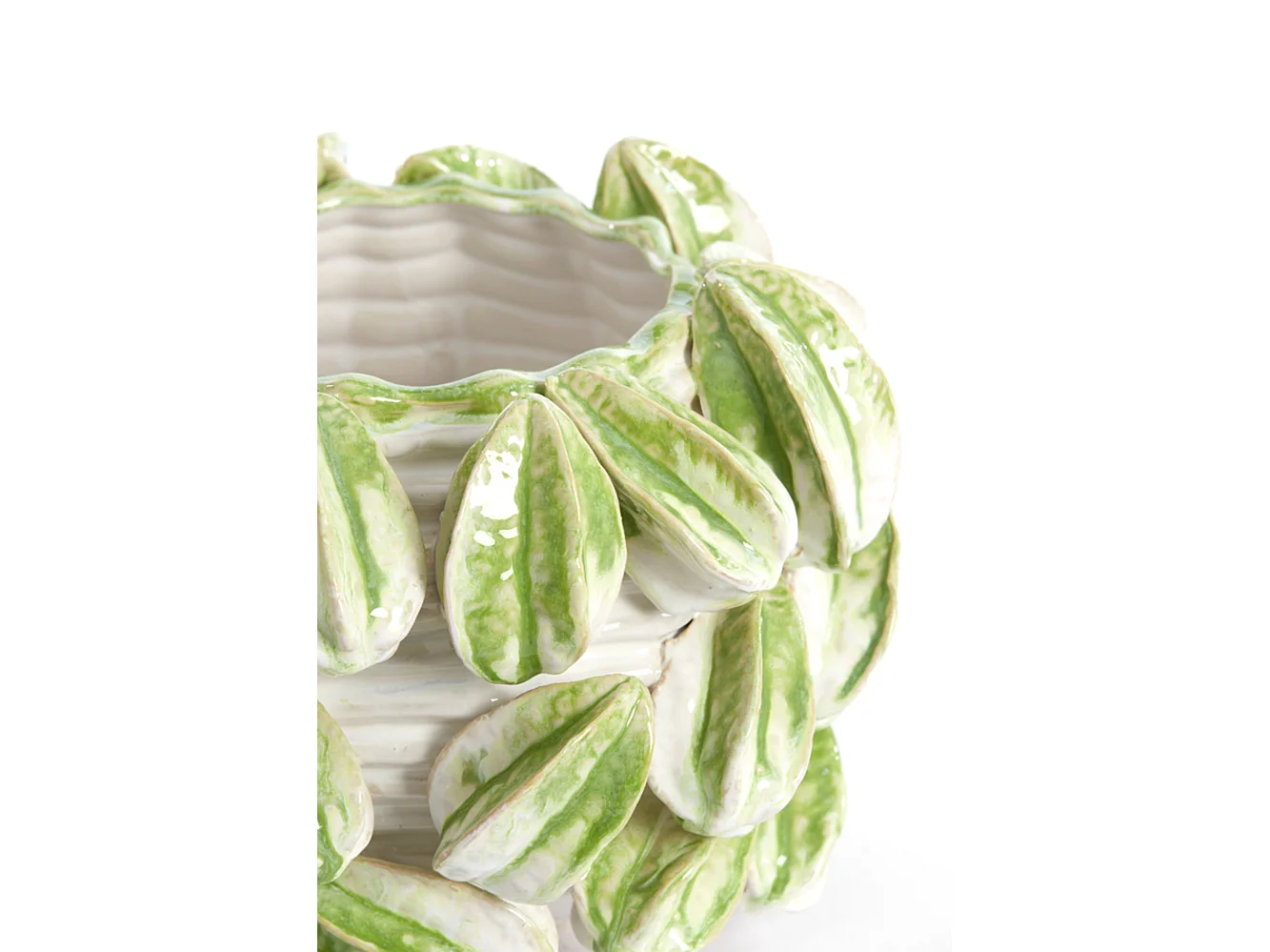 Vase CARAMBOLA - 33,5x33x23cm - Blanc