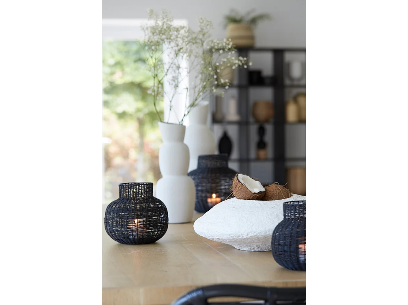 Vase ARAM - Ø19x46,5cm - Blanc