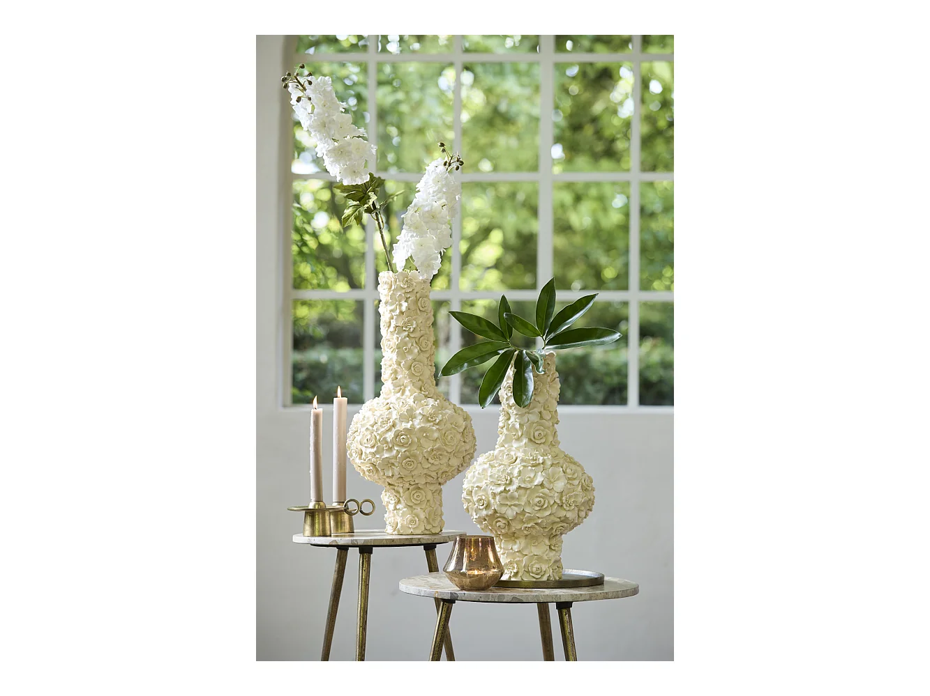 Vase GYULA - Ø27,5x46,5cm - Blanc