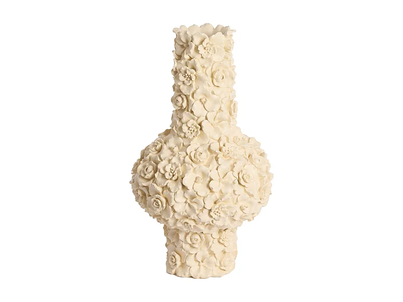 Vase GYULA - Ø27,5x46,5cm - Blanc