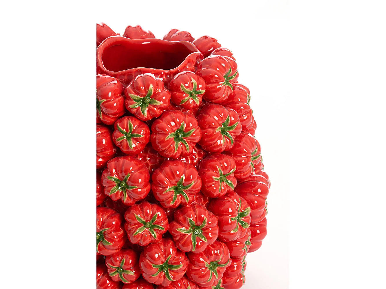 Vase TAMINA - 31,5x30,5x52cm - Rouge