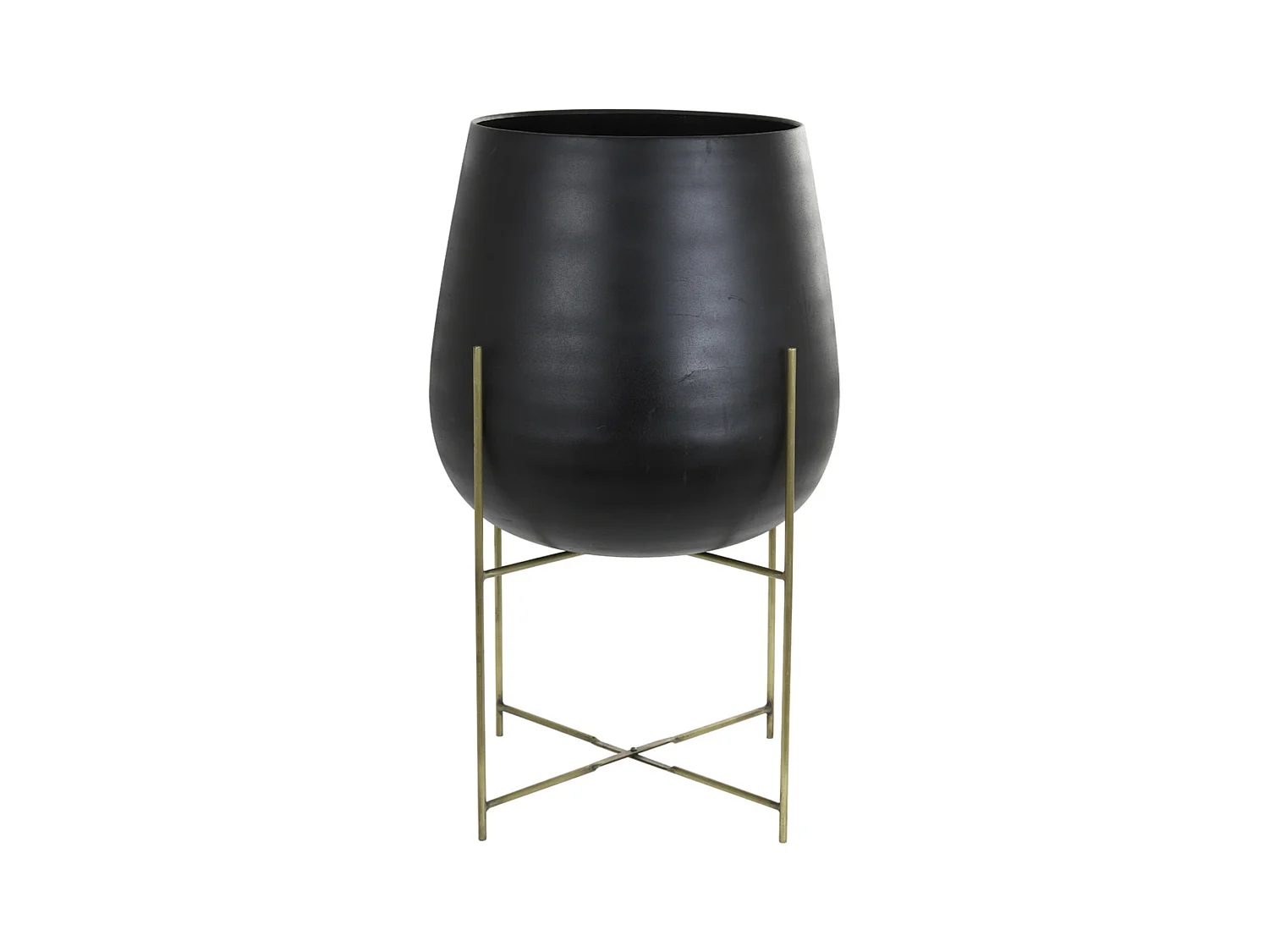 Bloempot BERTENS - Ø50x85cm - Zwart
